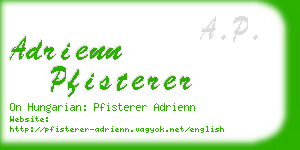 adrienn pfisterer business card